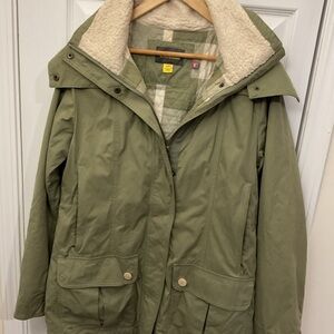 Cabela's Green Utility Jacket with Fleece Lining